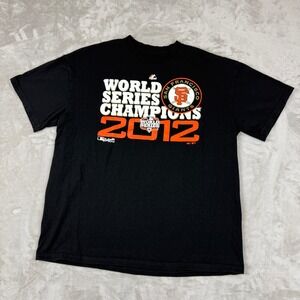 Majestic San Francisco Giants T Shirt Men‎ XL World Series Champions 2012 EUC